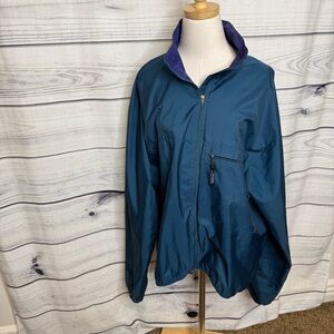 Patagonia vintage Teal windbreaker raft Jacket